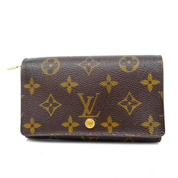 LOUIS VUITTON Wallet Monogram Portomone Vietresor M61730 Brown Men's Women's