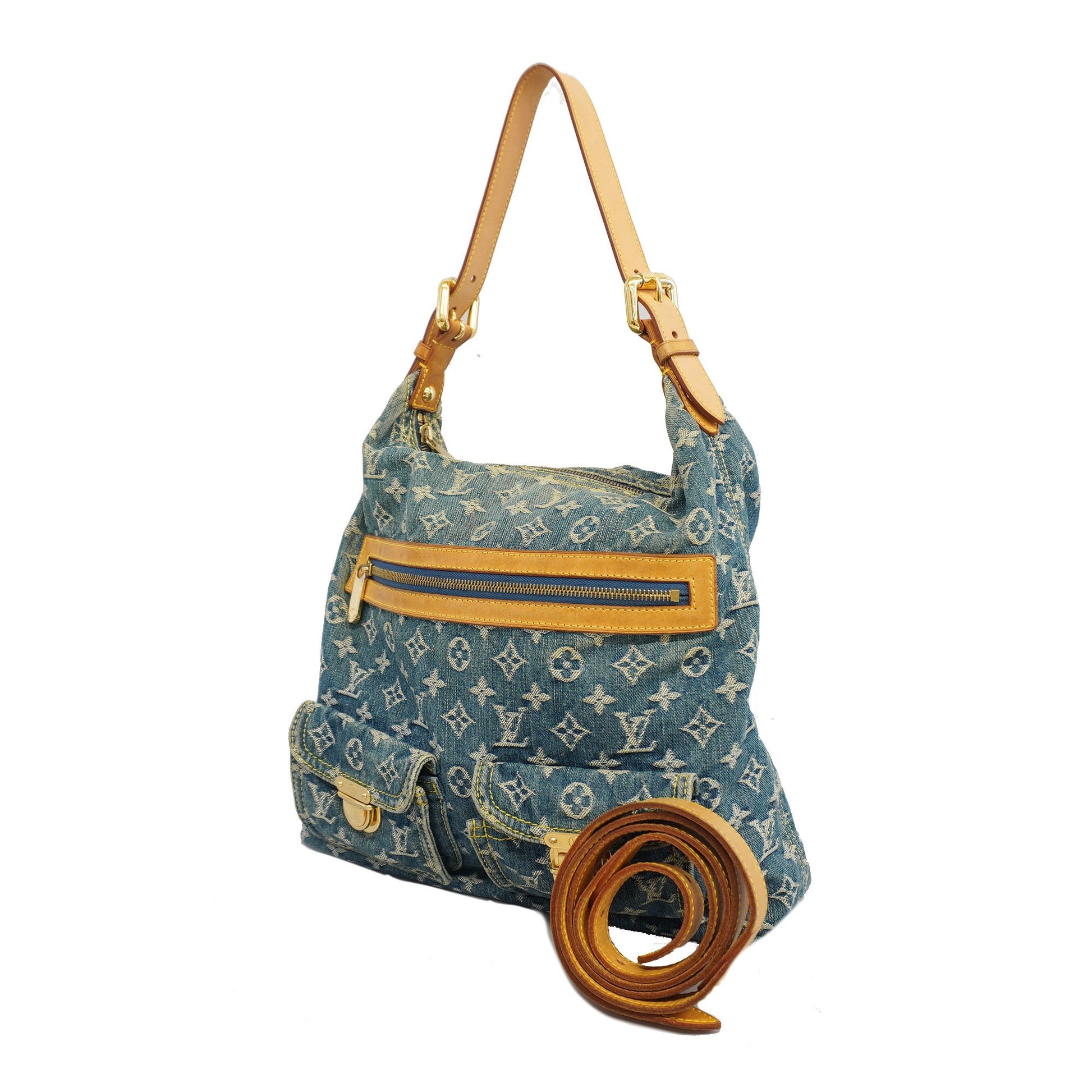 Louis Vuitton Monogram Denim Baggy PM Shoulder Bag (SHF-21936) – LuxeDH