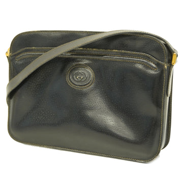 GUCCIAuth  Shoulder Bag 001 256 0609 Women's Leather Shoulder Bag Black