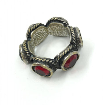 GUCCI 19AW Stone Ring Red △ Plating peeling off R-D