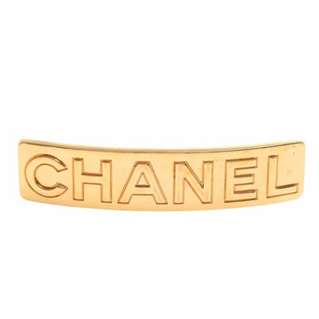 CHANEL Valletta hair clip gold ladies