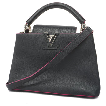 LOUIS VUITTONAuth  Taurillon 2way Bag Capucine BB M94586 Women's Handbag,Shoulder Bag Noir