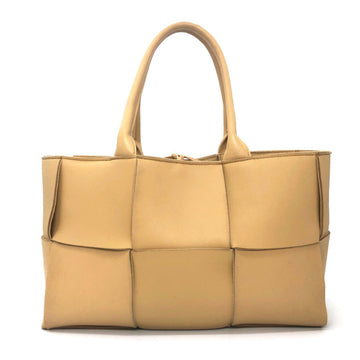 BOTTEGA VENETA Tote Bag Maxi Intrecciato The Arco Small Leather Beige Women's