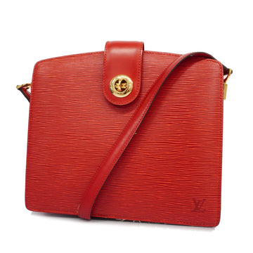 LOUIS VUITTONAuth  Epi Capucines M52347 Women's Shoulder Bag Castilian Red