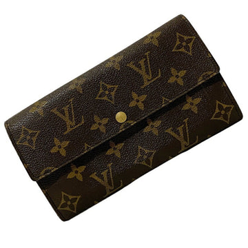 Louis Vuitton Long Wallet Portefeuille Sarah Brown Monogram M61734 CA0974 LOUIS VUITTON Flap Unisex