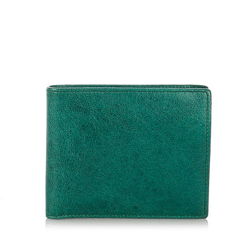 Balenciaga bi-fold wallet 341269 green leather ladies BALENCIAGA