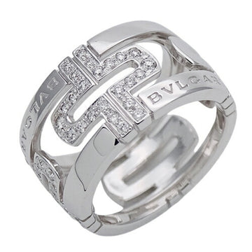 BVLGARIBulgari  Women's Men's Ring 750WG Diamond Parentesi White Gold #54 Approx. 13.5 Polished