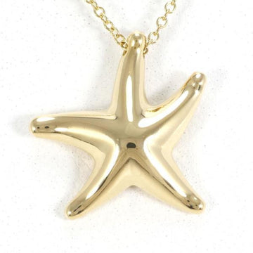 TIFFANY Starfish K18YG necklace total weight about 3.6g 41cm jewelry