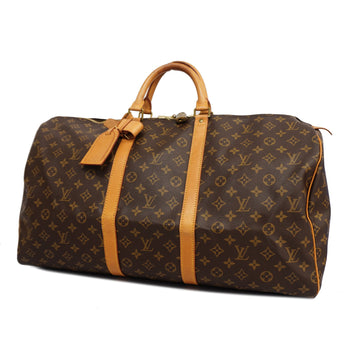 LOUIS VUITTONAuth  Monogram Keepol 55 M41424 Men,Women,Unisex Boston Bag,Handbag