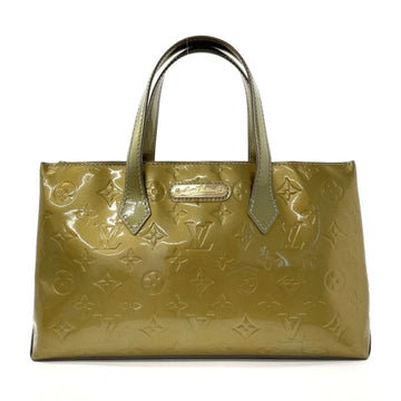 LOUIS VUITTON Wilshire PM M91627 Handbag Monogram Vernis Green Ladies