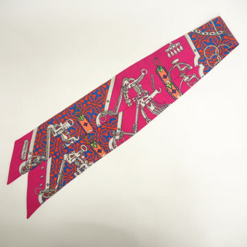 HERMES Twilly MORS ET GOURMETTES REMIX scarf pink ladies