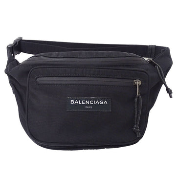 BALENCIAGA Bag Men's Body Waist Nylon Explorer Belt Black 482389