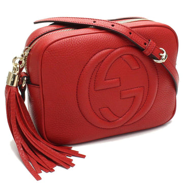 GUCCI SOHO 308364 shoulder bag red ladies