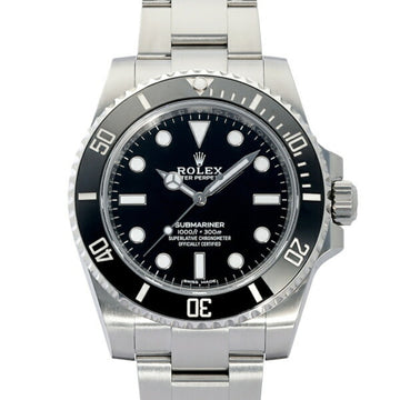ROLEX Submariner 114060 black/dot dial watch men's