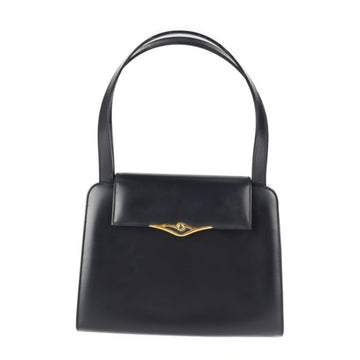 CARTIER sapphire line handbag calf leather dark navy gold hardware