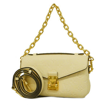 LOUIS VUITTONAuth  Monogram Empreinte Pochette Metis EW M22942 cream