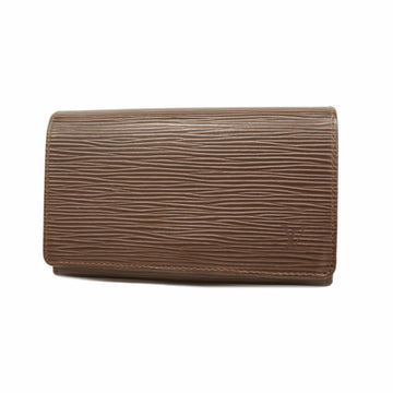 LOUIS VUITTON Wallet Epi Portefeuille Tresor M6350D Mocha Men's Women's