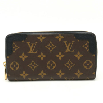 LOUIS VUITTON Monogram Zippy Wallet Retiro Round Long Noir Black M61855