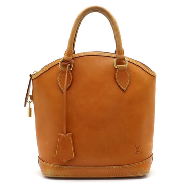 LOUIS VUITTON Nomad Lockit Handbag Leather Caramel M85388