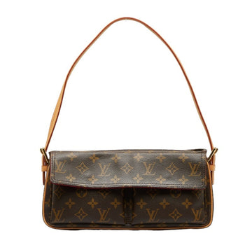 LOUIS VUITTON Monogram Vivacite MM Shoulder Bag M51164 Brown PVC Leather Women's