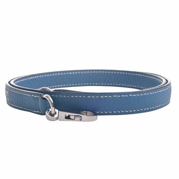 HERMES Taurillon Shoulder Strap Blue Ladies