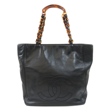 Chanel Coco Mark Tote Bag Leather Ladies CHANEL