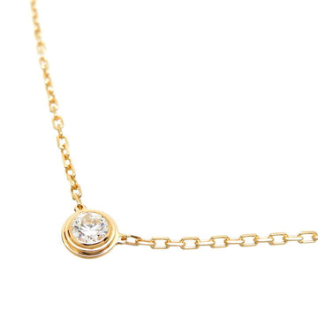 CARTIER Purchased December 2023 0.18ct Diamond Damour Large Women's Necklace B7215500 750 Yellow Gold