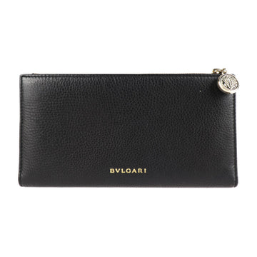 BVLGARI Monete bi-fold long wallet 35227 leather black