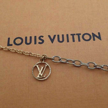 LOUIS VUITTON Necklace Mania Gold Silver Chain Pendant Ladies M68074