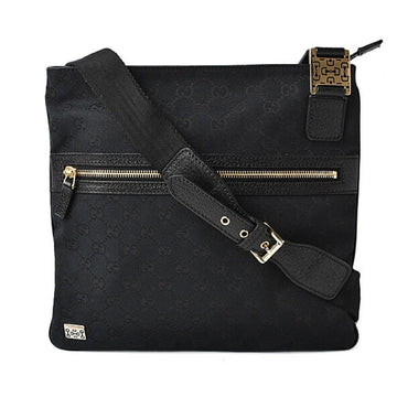 Gucci Messenger Bag Shoulder GG Canvas Black 145809