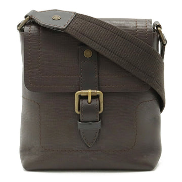LOUIS VUITTON Utah Yuma Shoulder Bag Pochette Calf Leather Cafe Dark Brown M92995