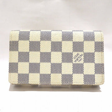 LOUIS VUITTON Damier Azur Portefeuille Tresor N61744 Wallet Unisex