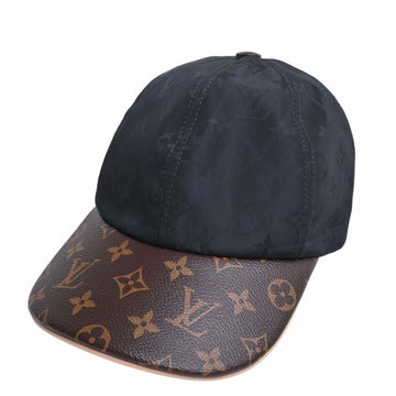 LOUIS VUITTON Polyester Silk LV Get Ready Cap M76528 Black/Brown Women's