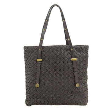 BOTTEGA VENETA Intrecciato Leather Tote Bag 162937 Brown Women's