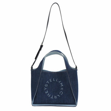 STELLA MCCARTNEY Logo Eco Denim Crossbody Bag Blue 2way Shoulder Ladies