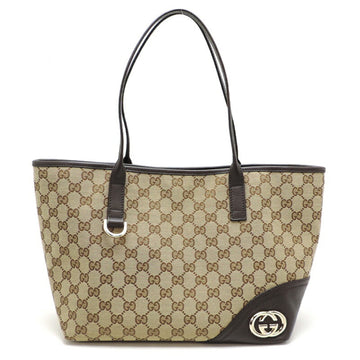 Gucci Women's Tote Bag 169946 GG Canvas Beige/Mocha