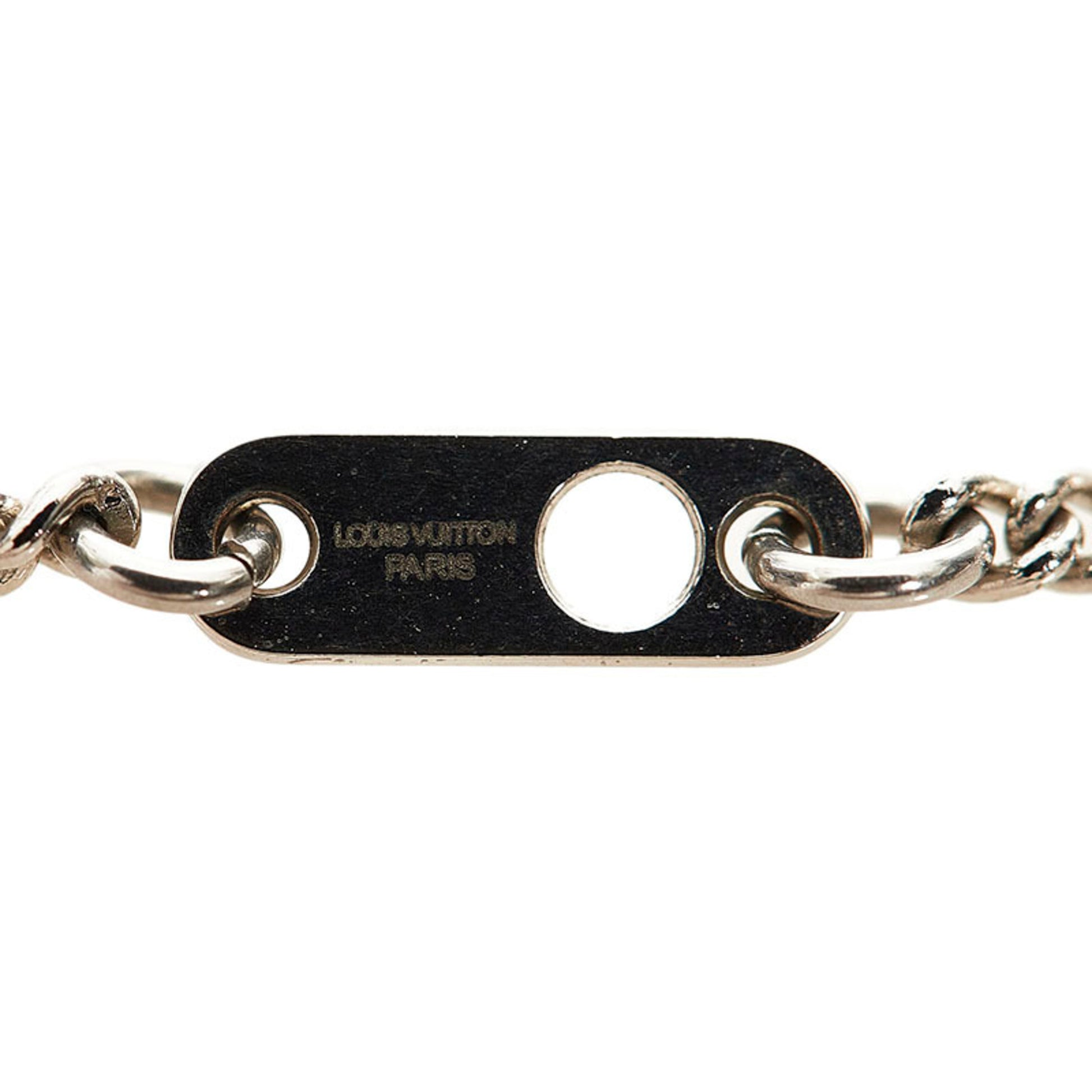 LOUIS VUITTON M68875 Monogram Eclipse Collier Chain Pin Lock Necklace