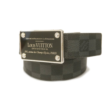 LOUIS VUITTONAuth  Damier Graphite Sunture Enventour M9632V Men's Belt