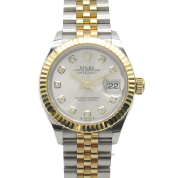 ROLEX Datejust 10P diamond random number Wrist Watch watch Wrist Watch 279173G Mechanical Automatic Silver K18 [Yell 279173G