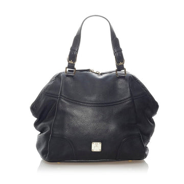 MCM Handbag Black Leather Ladies