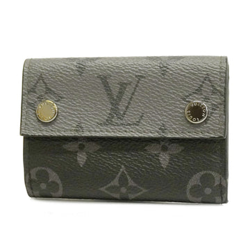 LOUIS VUITTONAuth  Monogram Eclipse Discovery Compact Wallet M45417 Men's Wallet