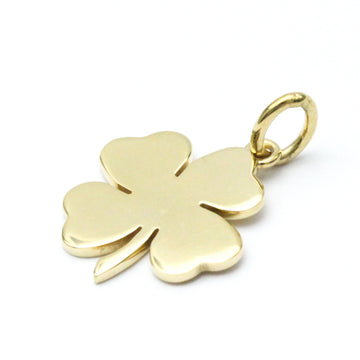 TIFFANY Clover Charm Yellow Gold [18K] No Stone Men,Women Fashion Pendant Necklace [Gold]