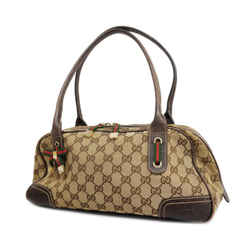 GUCCIAuth  Sherry Line Tote Bag 161720 Women's GG Canvas Handbag,Tote Bag Beige,