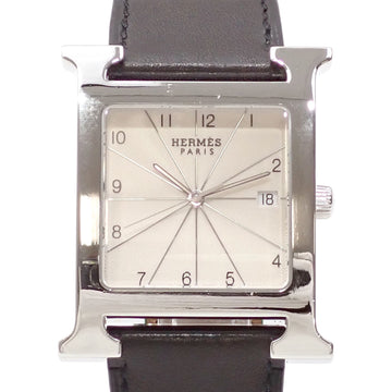 HERMES Watch H Men's Quartz SS Belt HH1.810 Battery Operated Leather