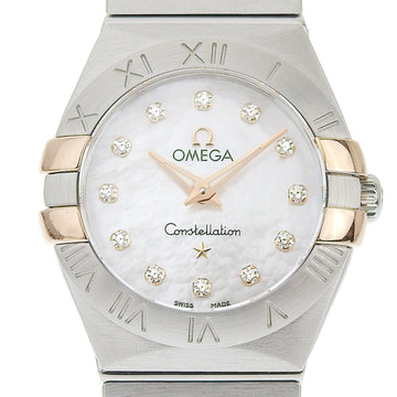 OMEGA Constellation Women's Watch Shell Dial 12P Diamond 123 20 24 60 55 005