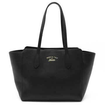 Gucci swing tote bag shoulder leather black 354408 525040