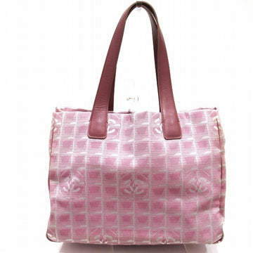 CHANEL New Travel Line Tote MM A15991 Pink Bag Ladies