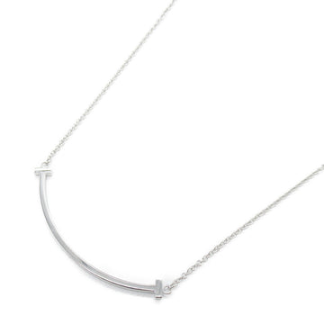 TIFFANY&CO T Smile Small Necklace Necklace Silver K18WG[WhiteGold] Silver