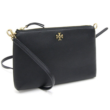 TORY BURCH Shoulder Bag Top Zip Crossbody 61385 Black Leather Pochette Clutch Women's