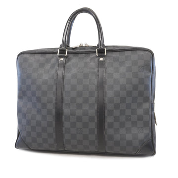 Louis Vuitton Damier Graphite Porto De Cuman Voyage N41125 Men's Briefcase
